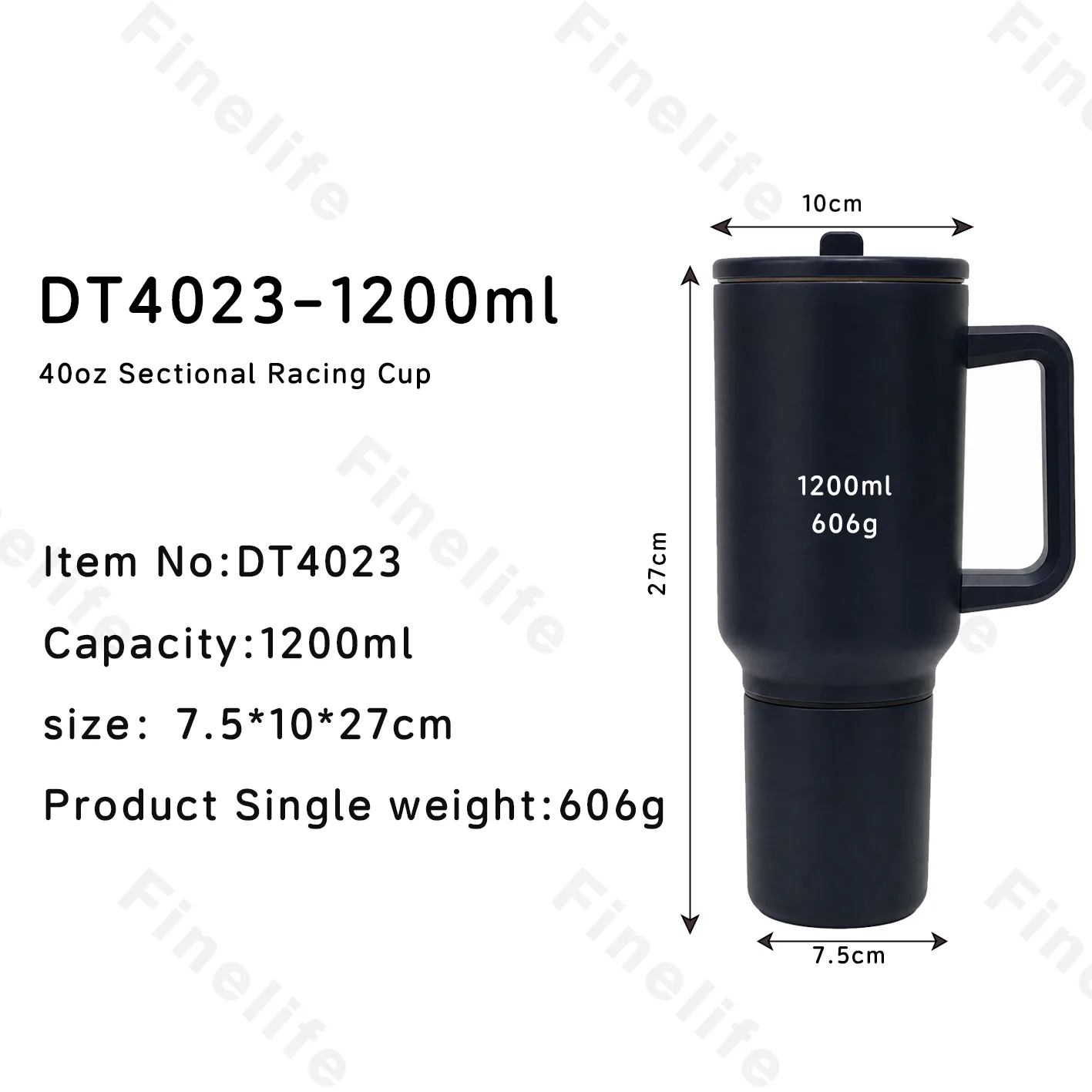 DT4032-40oz Sectional Racing Cup