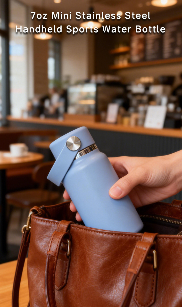 DT2002- Mini Stainless Steel Handheld Sports Water Bottle