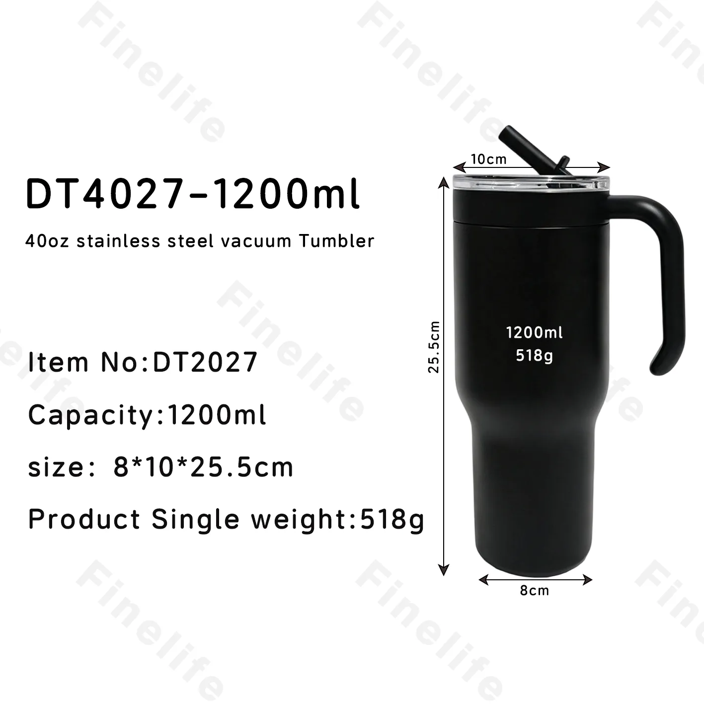 DT4027-40oz stainless steel vacuum Tumbler