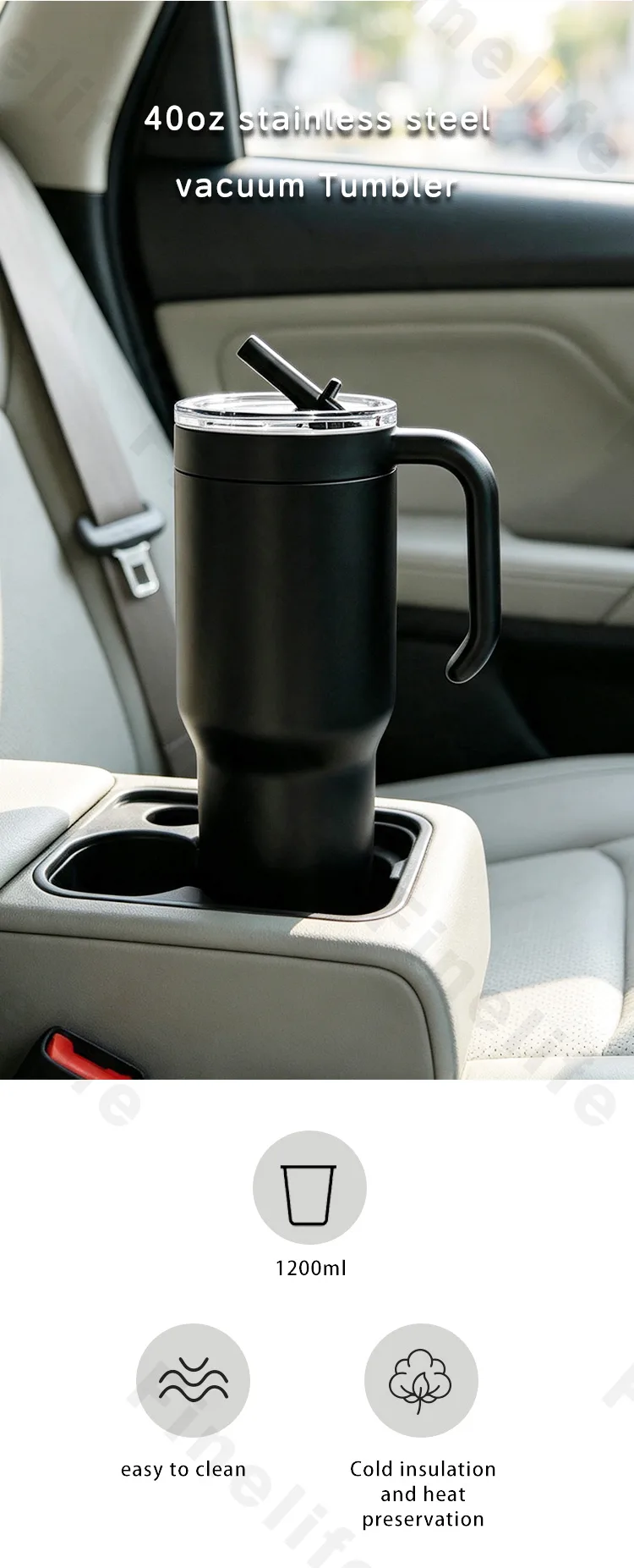 DT4027-40oz stainless steel vacuum Tumbler