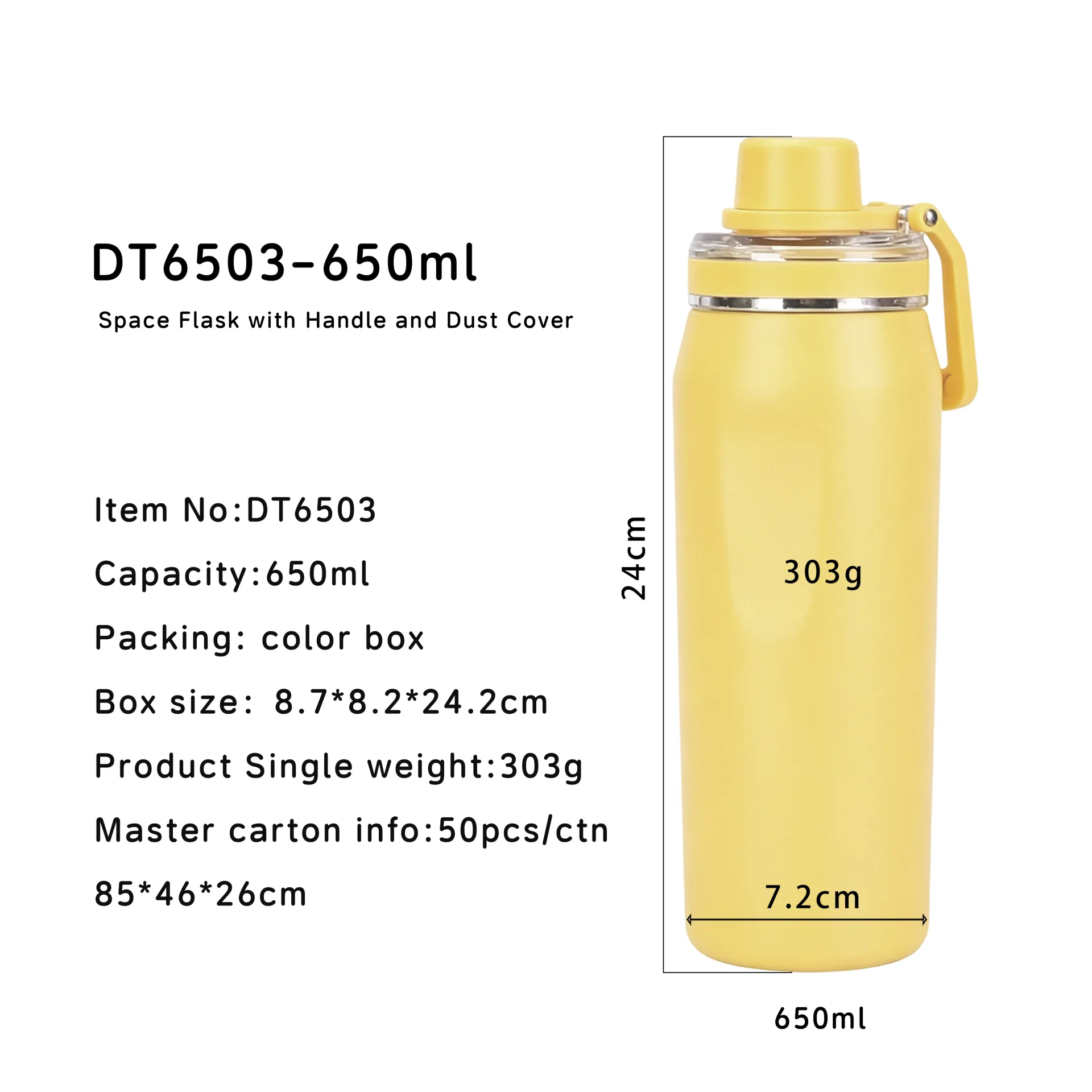 DT3506 DT6503 DT9502- Space Flask with Handle and Dust Cover