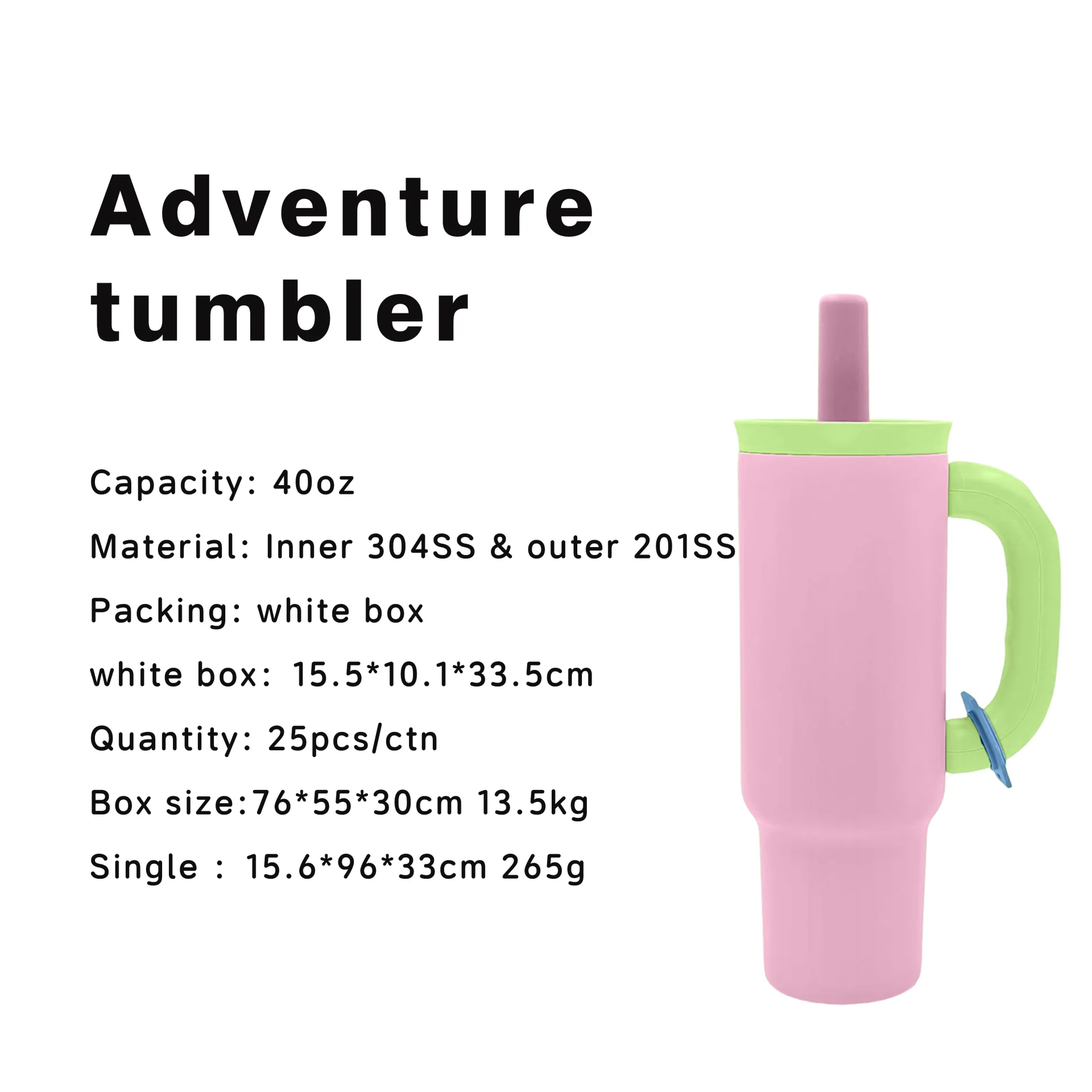 DT4009--400z handle tumbler