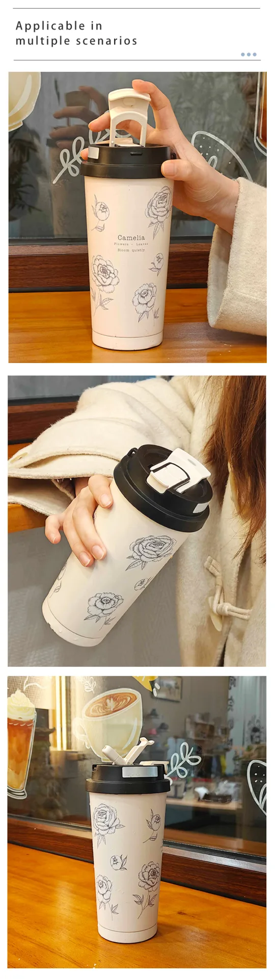DT5008-500ml Double-drinking handle cup